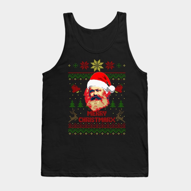 Karl Marx Merry Christmarx Tank Top by Nerd_art